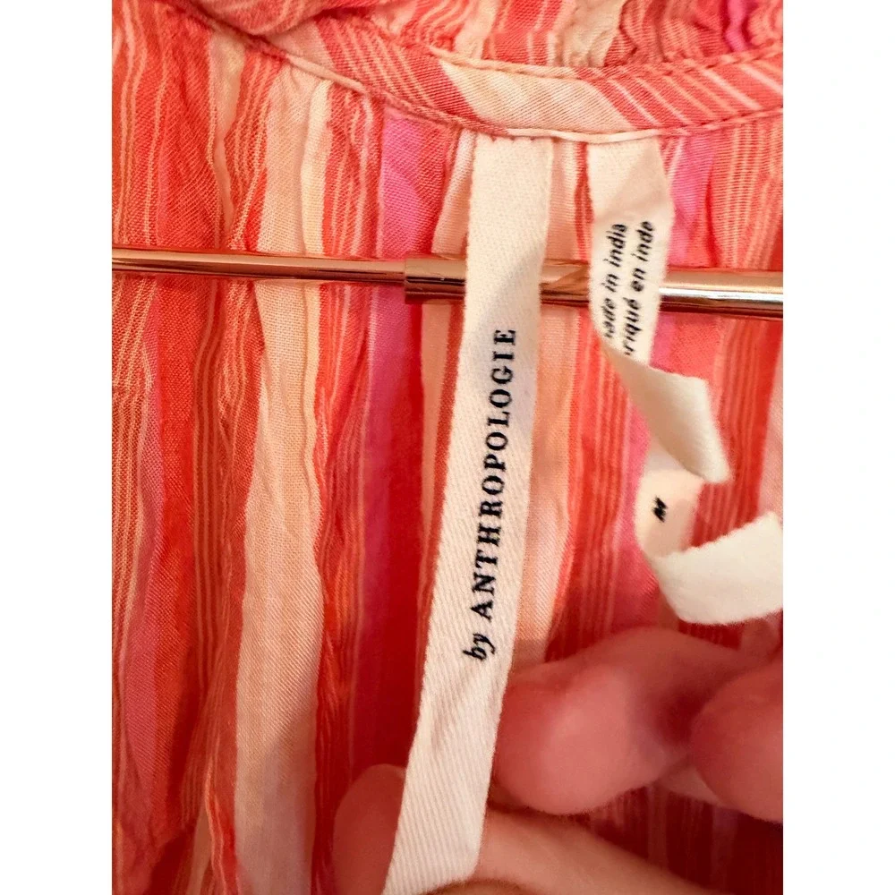 Anthropologie striped jumpsuit